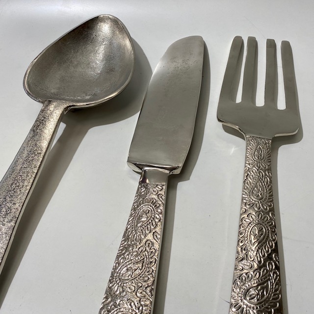CUTLERY, Oversized (60cm High) Knife, Fork or Spoon